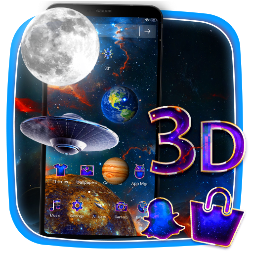 3D Galaxy Parallax Theme icon