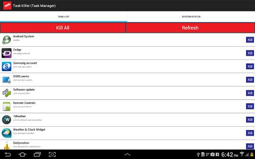 Task Killer (Task Manager) 4 تصوير الشاشة