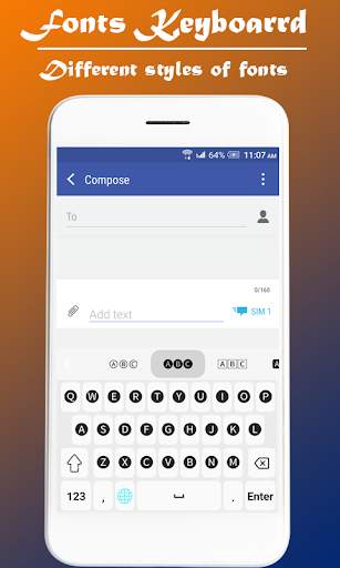 Fonts & Emojis Keyboard स्क्रीनशॉट 1