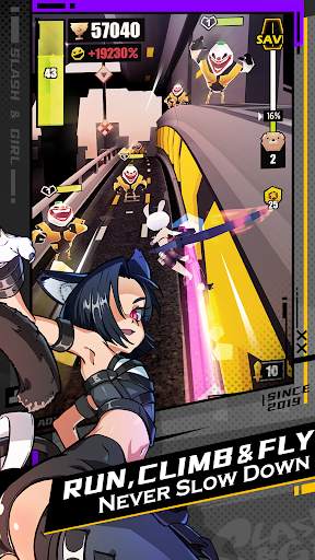 Slash & Girl - Endless Run screenshot 2