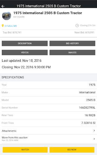 BigIron Auctions screenshot 7