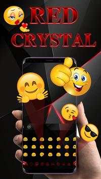 Black Red Crystal Diamond Keyboard screenshot 3