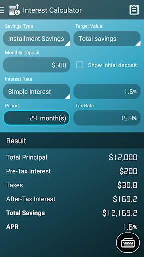 Interest Calculator screenshot 2