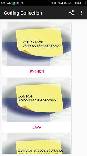 Coding Collections screenshot 2