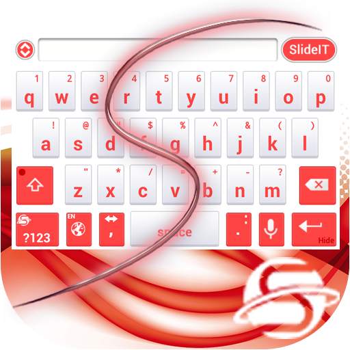 SlideIT Abstract Red Skin 4.0