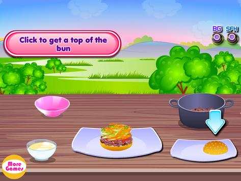 Pork burger cooking games screenshot 6