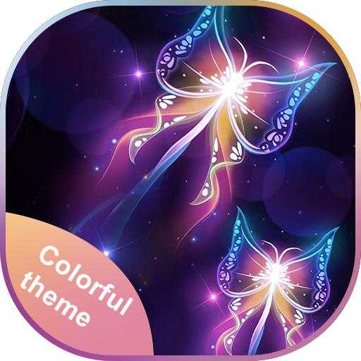 Colorful Shining Butterfly Theme for Galaxy M20 1.0.0