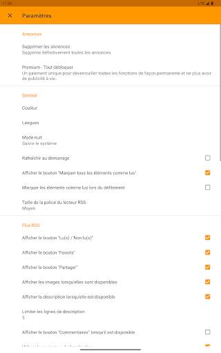 Lecteur RSS hors ligne screenshot 8