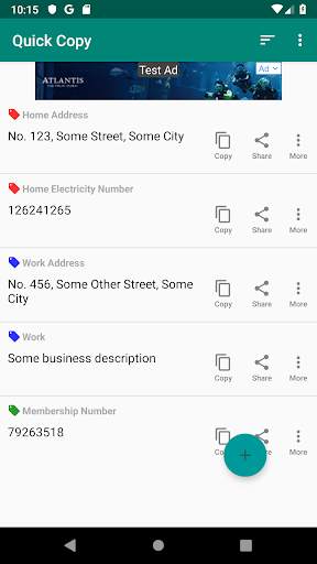Quick Copy : Paste text and share images easily скриншот 1