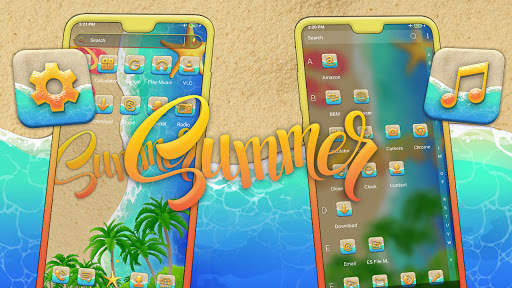 Summer Beach Launcher Theme screenshot 3