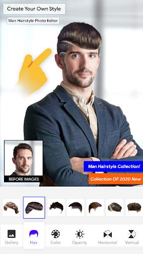 Man HairStyle Photo Editor screenshot 2