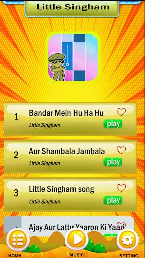 Little Singham Piano Games screenshot 1