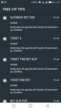 Gratis VIP Prediksi Sepak Bola dan Tiket 💯 screenshot 1