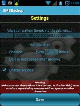 SMS Backup Lite screenshot 5