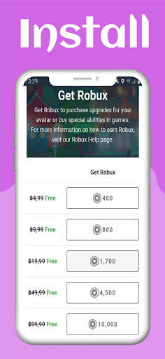 Robux Skin Giftcard for Roblox screenshot 1