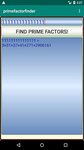 Prime Factor Finder скриншот 2