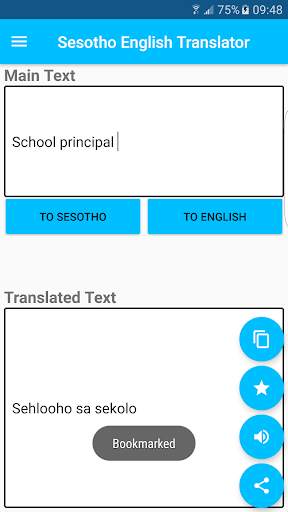 Sesotho English Translator screenshot 3