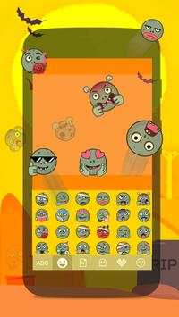 Kika Keyboard Zombie Emoji screenshot 2
