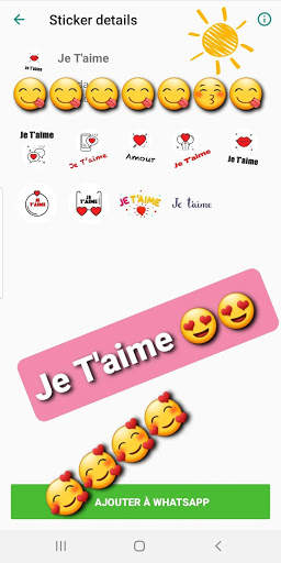 Amour Stickers pour WhatsApp - WAStickerApps screenshot 6
