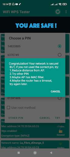 WIFI WPS TESTER ( no Root ) screenshot 6