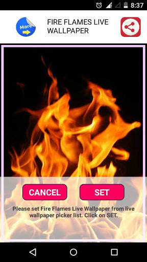 Fire Flames Live Wallpaper LWP screenshot 2