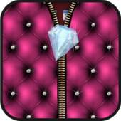 Diamond lock screen zipper 1