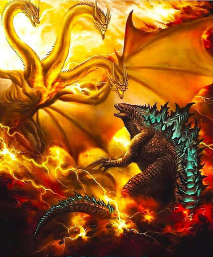 Godzilla vs ghidorah Wallpaper screenshot 3