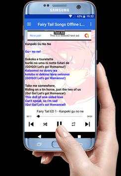 Fairy Tail Songs Offline Lyrics screenshot 4