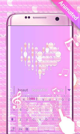 Sequin Flip GO Keyboard Animated Theme screenshot 5