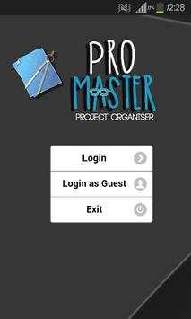 ProMaster - Project Organiser screenshot 1