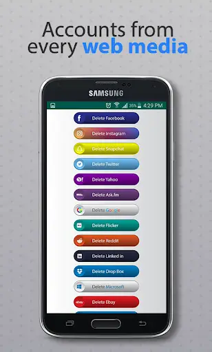 Account Delete for social application screenshot 3