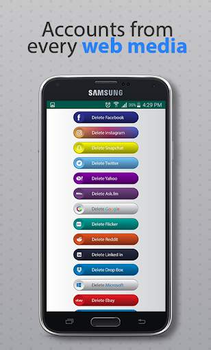 Account Delete for social application screenshot 3