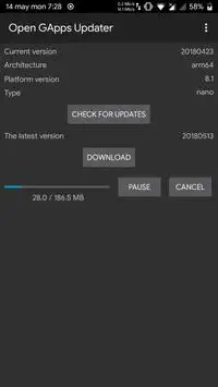 Open GApps Updater [ROOT] screenshot 1