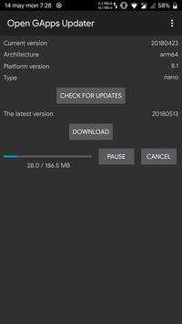 Open GApps Updater [ROOT] screenshot 1