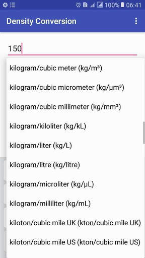 Density Conversion: ft lbs to kg m kg/cm³ g/cm³ screenshot 5