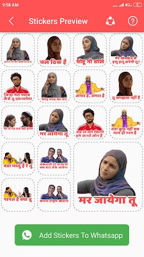 Bindas Stickers For Whatsapp screenshot 2