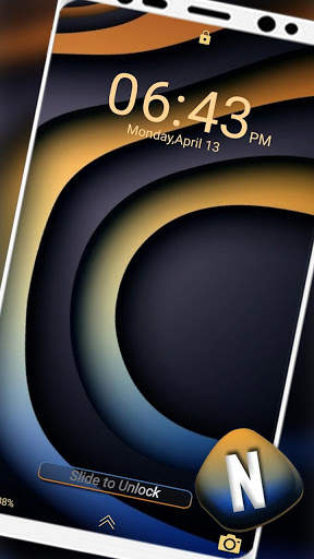 Abstract Curve Art Launcher Theme screenshot 5
