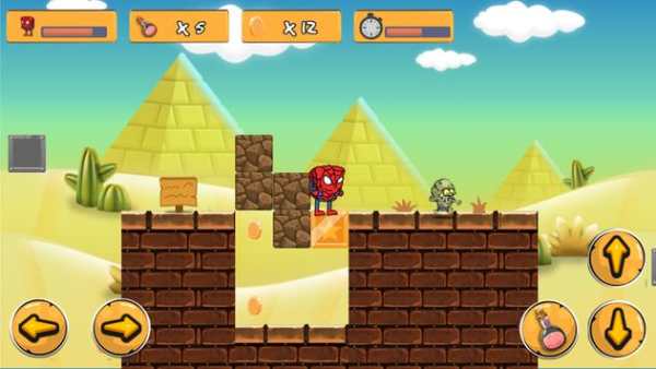 Spider : Sponge Man vs Zombie screenshot 1