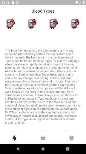 Eat Right 4 Your Blood Type (Free) screenshot 1
