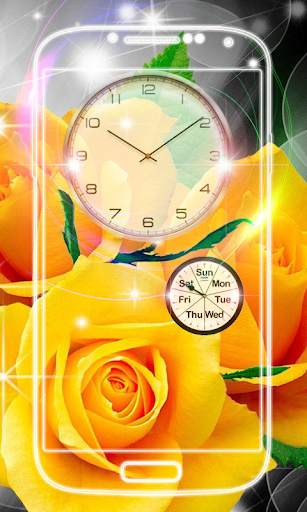 Rose Clock Live Wallpaper screenshot 3
