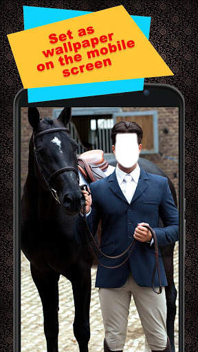 Horse With Man Photo Suit 6 تصوير الشاشة