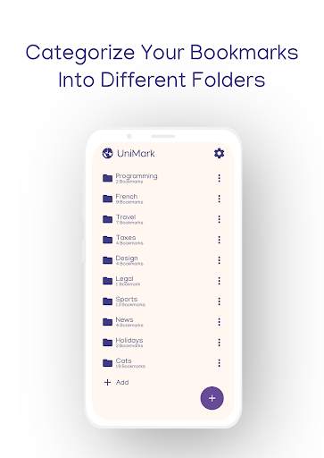 UniMark - Universal Bookmark Manager screenshot 4