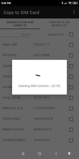 Copy to SIM Card screenshot 3
