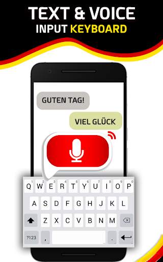 German Voice typing keyboard - Type by Voice screenshot 1