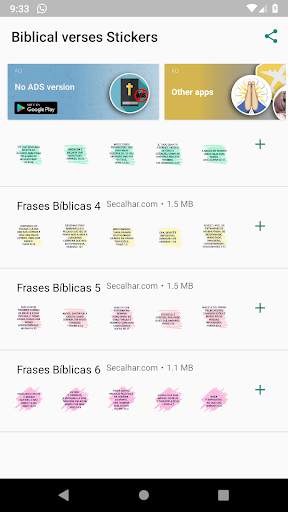 Biblical verses Stickers for Whatsapp screenshot 1