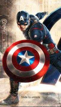 Captain America Lock Screen screenshot 1