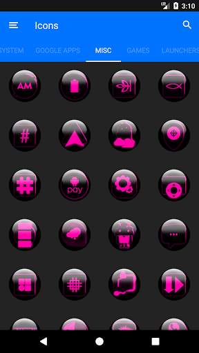 Pink Glass Orb Icon Pack скриншот 8