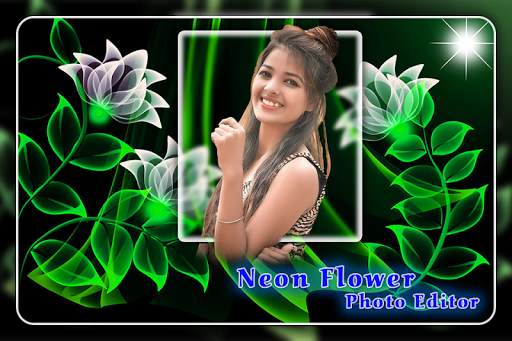 Neon Flower Photo Editor скриншот 1