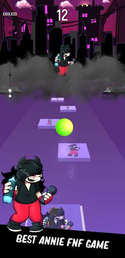 Annie FNF Tiles Hop Music Funny Dance screenshot 5