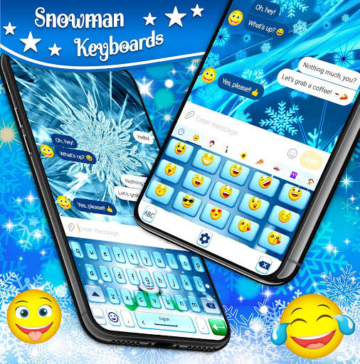 Snowman Keyboard ☃️ Winter Snow Keyboard Theme स्क्रीनशॉट 5